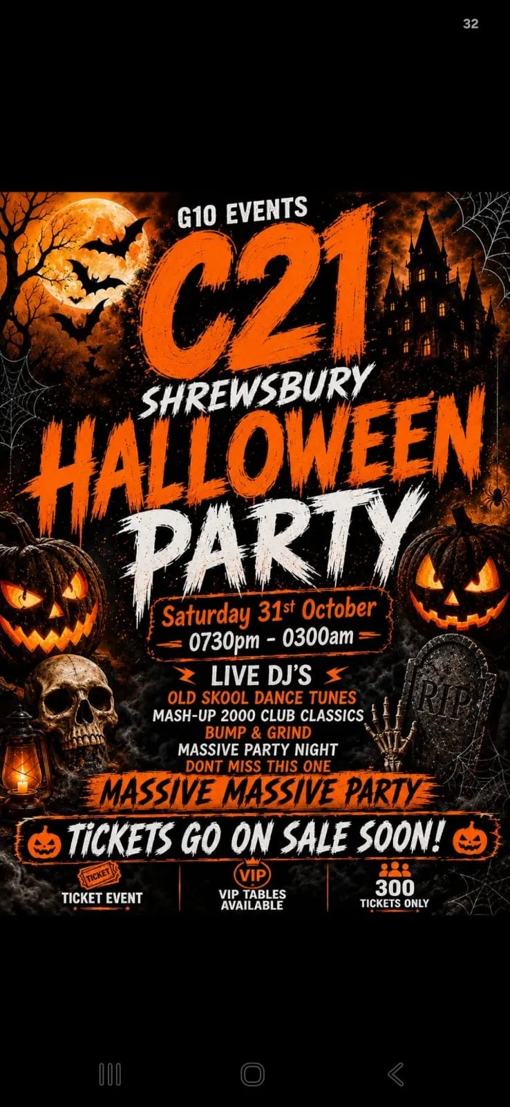 C21 Halloween Party hero background